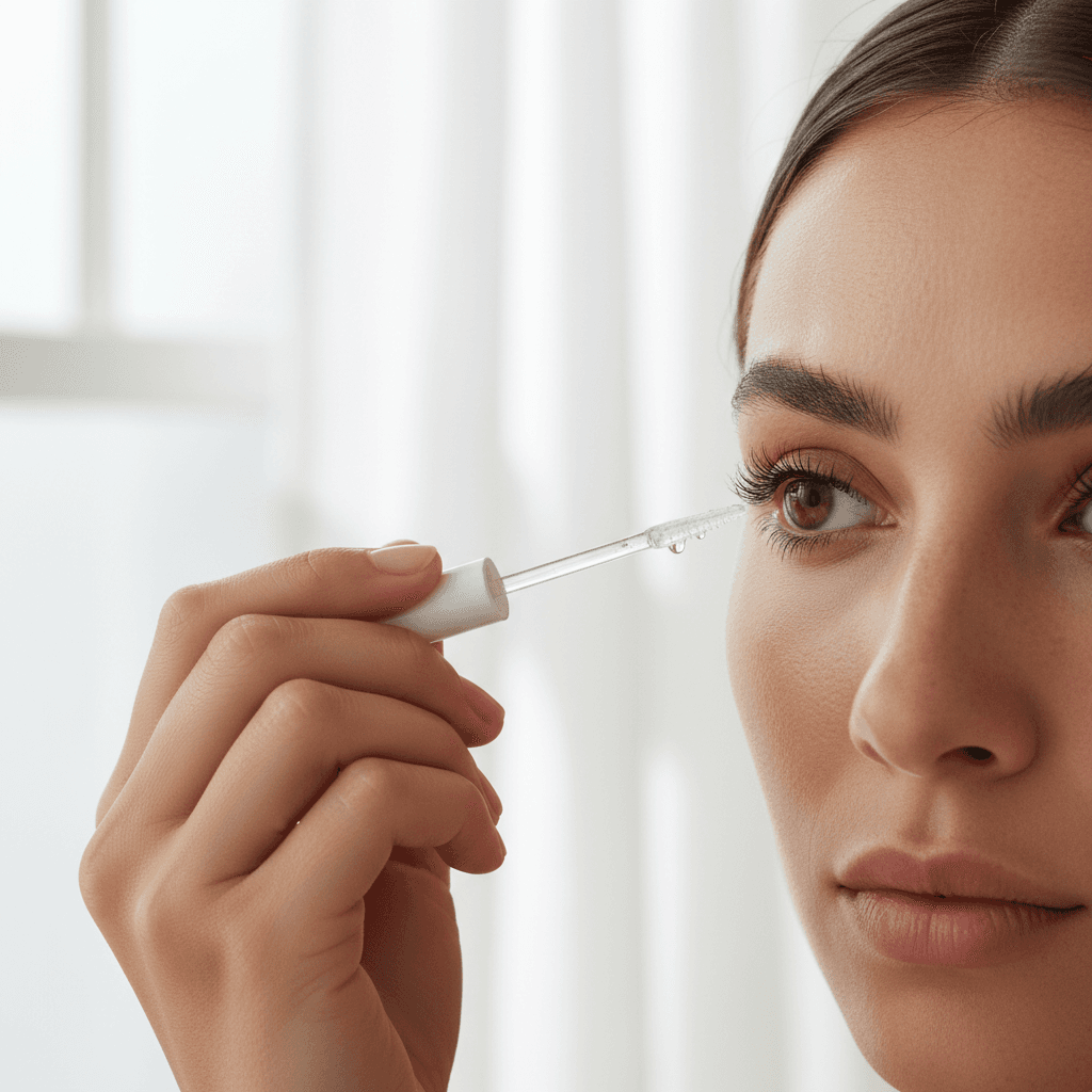Lash serum application